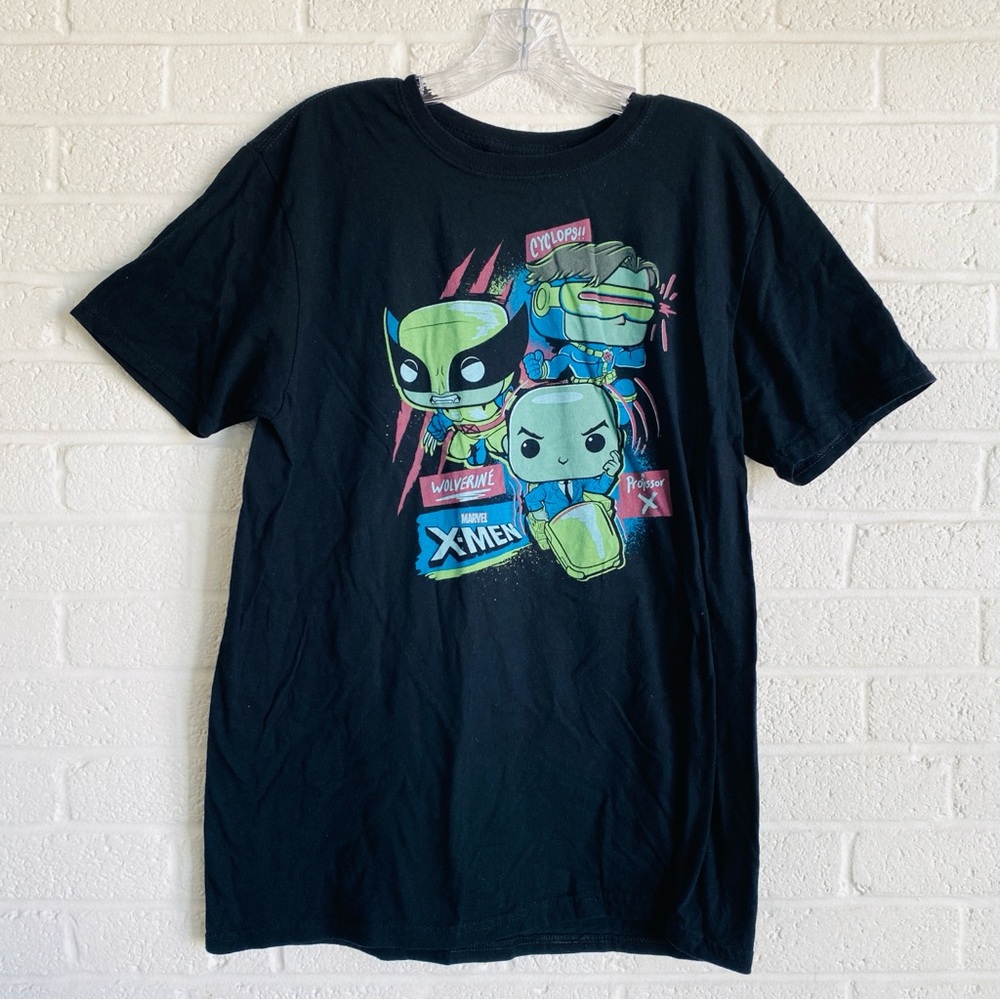 Pop! Tees Marvel Collector Corps X-Men 20th Anniversary T-Shirt Large Black